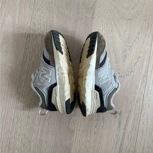 New Balance Gray and Black Kids Shoes